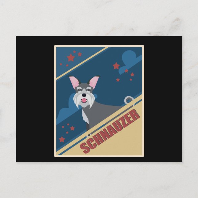 Schnauzer | Hundägare Schnauzers Vykort (Framsida)