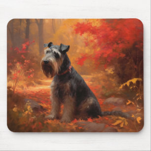 Schnauzer i Höst löv Fall Inspire Musmatta