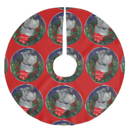 Schnauzer-jul Julgransmatta Borstad Polyester