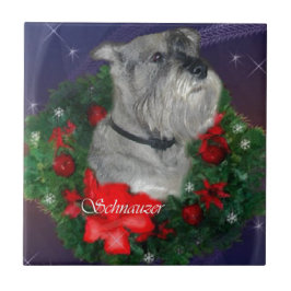 Schnauzer-jul Kakelplatta