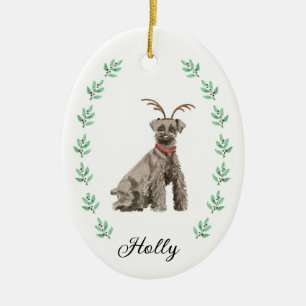 Schnauzer jul Ornament