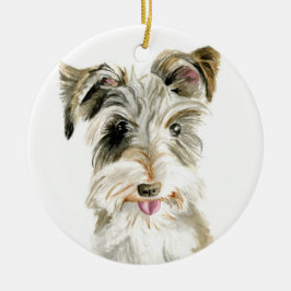 Schnauzer jul Ornament