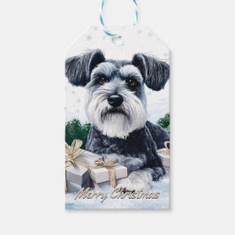Schnauzer-jul Presentetikett