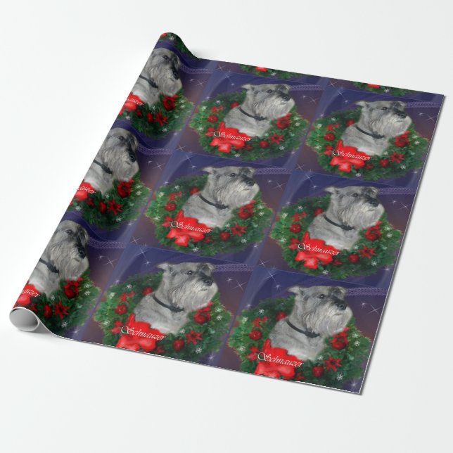 Schnauzer-jul Presentpapper (Utrullad)