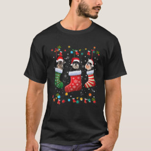 Schnauzer jul Socks Funny Julafton Pajama Hund Lo T Shirt