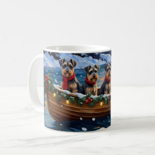 Schnauzer julbåtshögtid kaffemugg