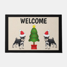 Schnauzer-juldoormat Door Mat