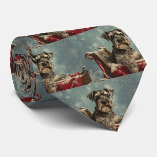 Schnauzer Julfirande Hund Slips