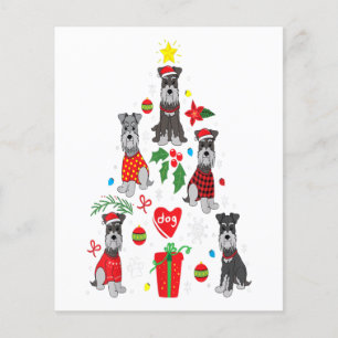 Schnauzer Julgran Ornament Funny Pet Hund Flygblad