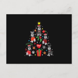 Schnauzer Julgran Ornament Funny Pet Hund Meddelande Vykort