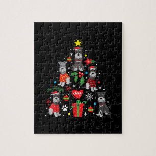 Schnauzer Julgran Ornament Funny Pet Hund Pussel