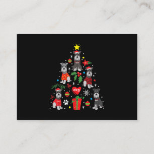 Schnauzer Julgran Ornament Funny Pet Hund Visitkort