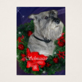 Schnauzer-julklappar Visitkort