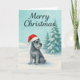 Schnauzer-julkort - Helgdag Card Kort