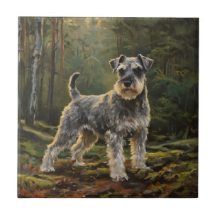 Schnauzer kakelplatta
