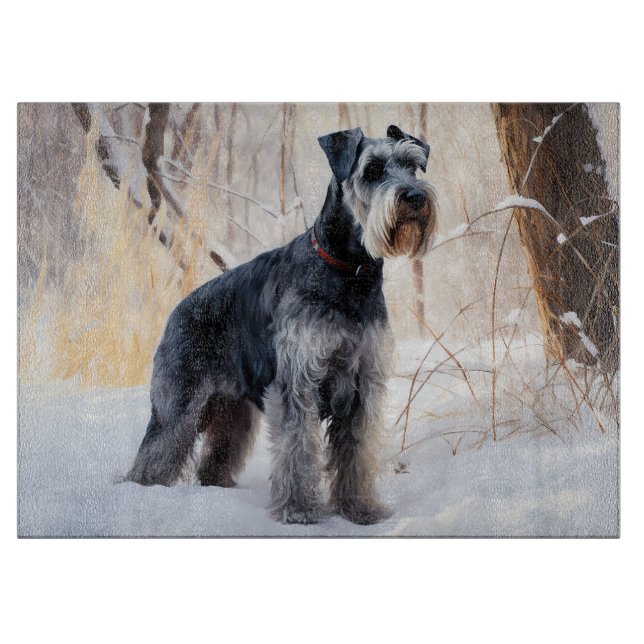 Schnauzer Låt det snöa jul (Framsidan)