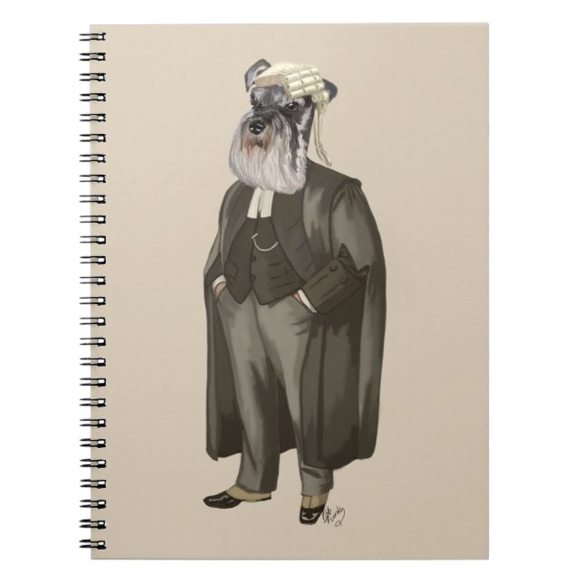 Schnauzer Lawyer 2 Anteckningsbok (Framsidan)