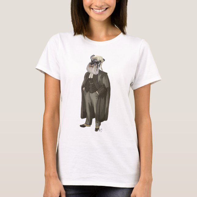 Schnauzer Lawyer 2 T-shirt (Framsida)