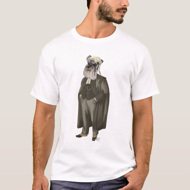 Schnauzer Lawyer 2 T Shirt (Framsida)