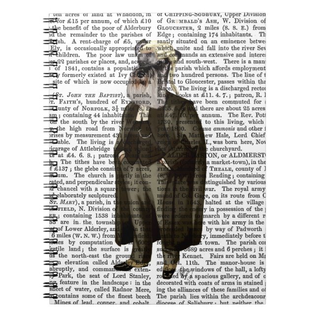 Schnauzer Lawyer Anteckningsbok (Framsidan)