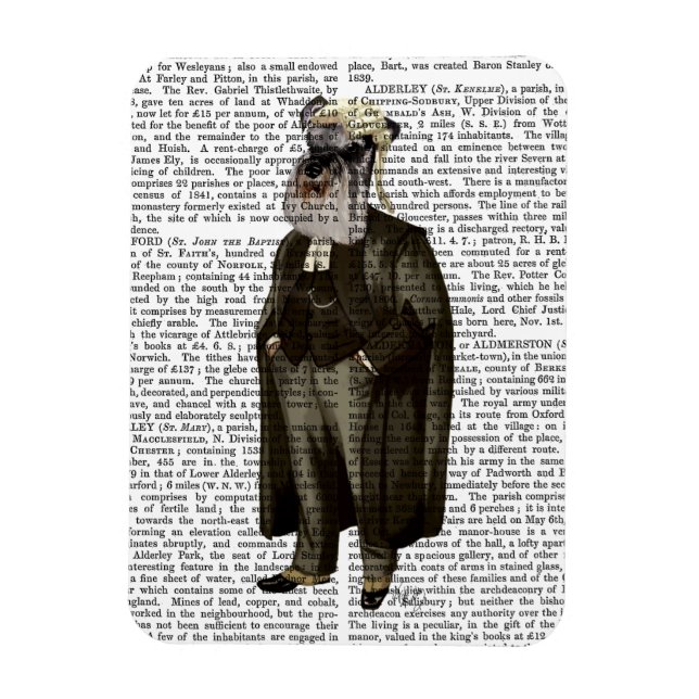 Schnauzer Lawyer Magnet (Vertikal)