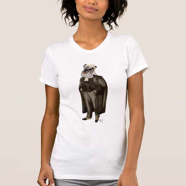 Schnauzer Lawyer T Shirt (Framsida)