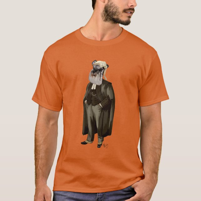 Schnauzer Lawyer Tee Shirt (Framsida)