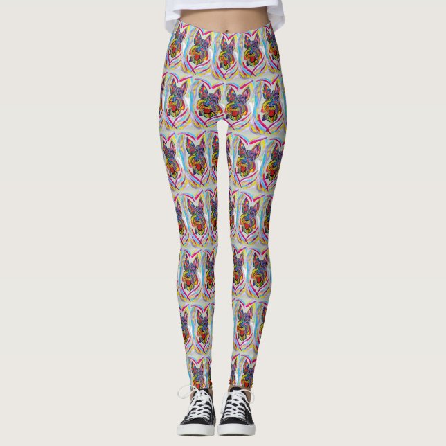 Schnauzer Leggings (Framsida)