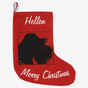 Schnauzer Liten Julstrumpa