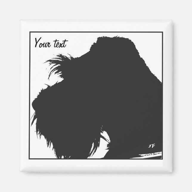 Schnauzer Magnet (Framsidan)