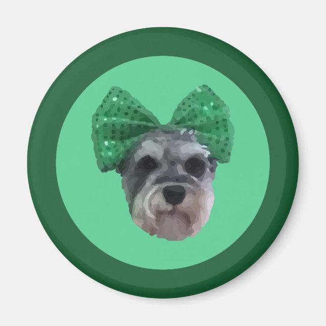 Schnauzer Magnet (Framsidan)