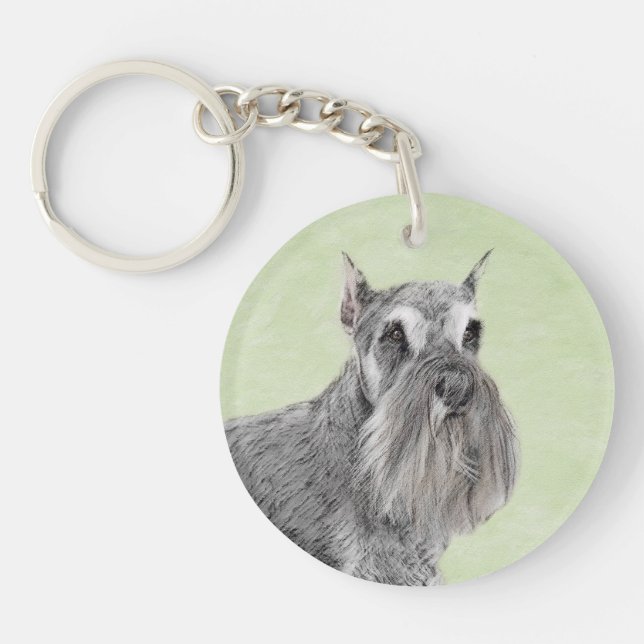 Schnauzer-målarfärg (Giant, Standard) - Hund Art (Framsidan)