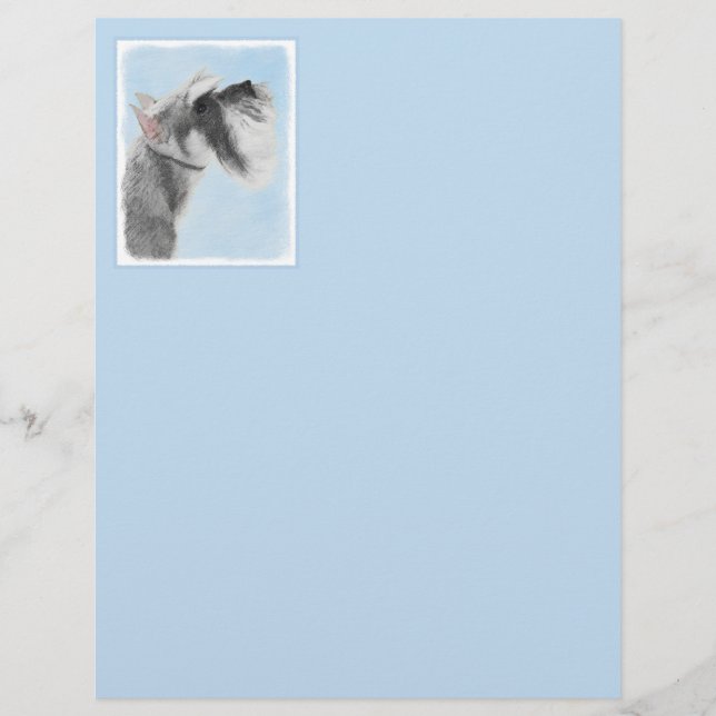 Schnauzer-målarfärg (Giant, Standard) - Hund Art (Framsida)