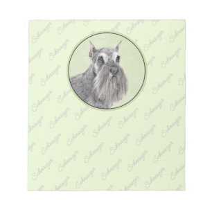 Schnauzer-målarfärg (Giant, Standard) - Hund Art Anteckningsblock