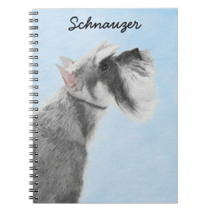Schnauzer-målarfärg (Giant, Standard) - Hund Art Anteckningsbok