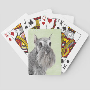 Schnauzer-målarfärg (Giant, Standard) - Hund Art Casinokort