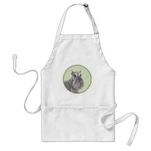 Schnauzer-målarfärg (Giant, Standard) - Hund Art Förkläde