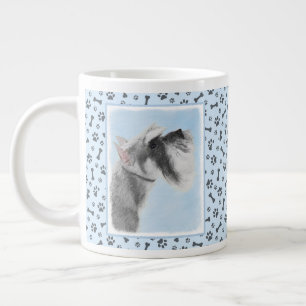 Schnauzer-målarfärg (Giant, Standard) - Hund Art Jumbo Mugg