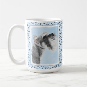 Schnauzer-målarfärg (Giant, Standard) - Hund Art Kaffemugg