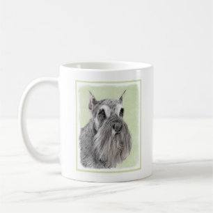 Schnauzer-målarfärg (Giant, Standard) - Hund Art Kaffemugg