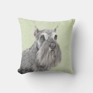 Schnauzer-målarfärg (Giant, Standard) - Hund Art Kudde