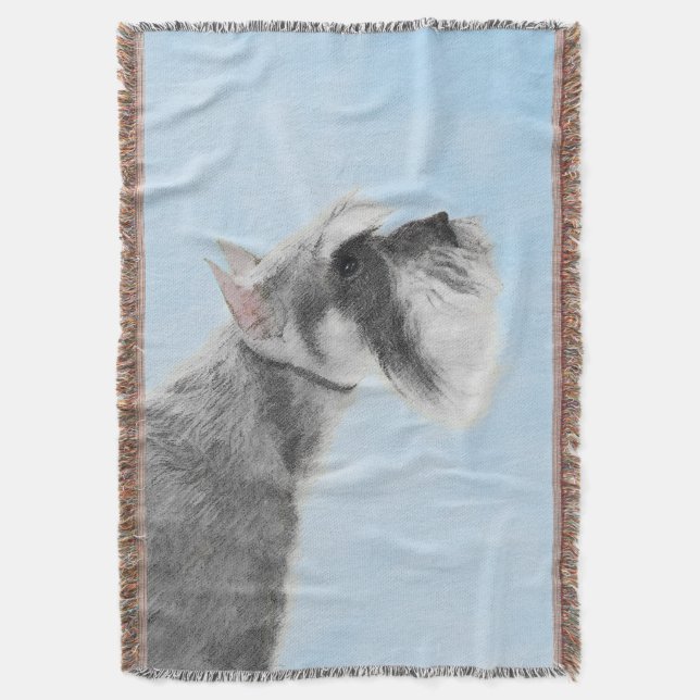 Schnauzer-målarfärg (Giant, Standard) - Hund Art Mysfilt (Framsidan Vertikal)