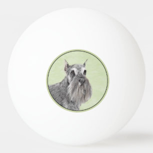 Schnauzer-målarfärg (Giant, Standard) - Hund Art Pingisboll