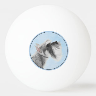 Schnauzer-målarfärg (Giant, Standard) - Hund Art Pingisboll