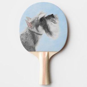 Schnauzer-målarfärg (Giant, Standard) - Hund Art Pingisracket