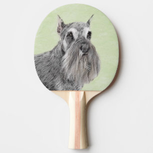 Schnauzer-målarfärg (Giant, Standard) - Hund Art Pingisracket