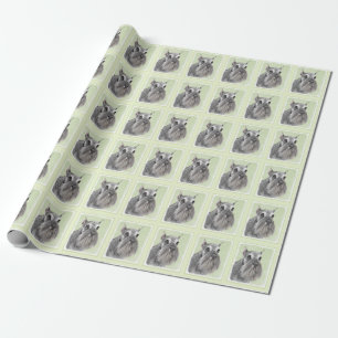 Schnauzer-målarfärg (Giant, Standard) - Hund Art Presentpapper