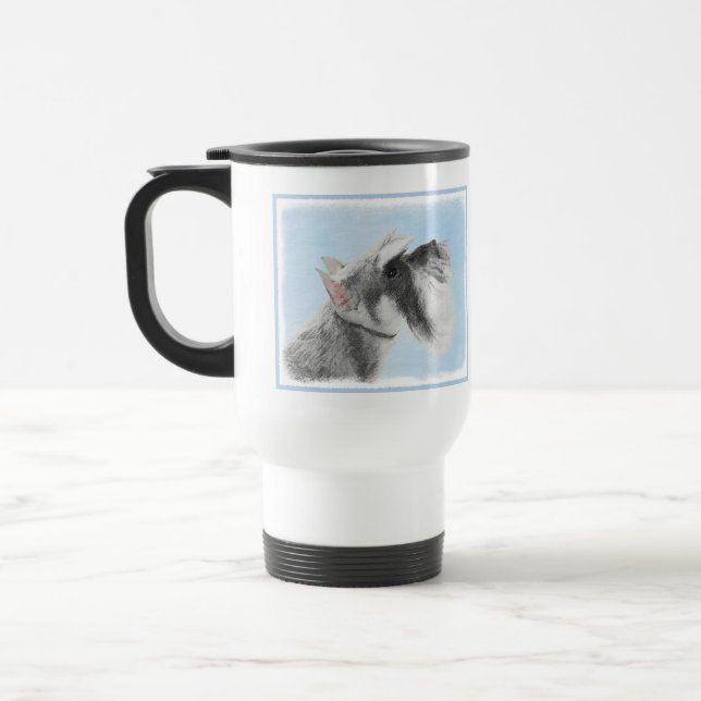 Schnauzer-målarfärg (Giant, Standard) - Hund Art Resemugg (Vänster)