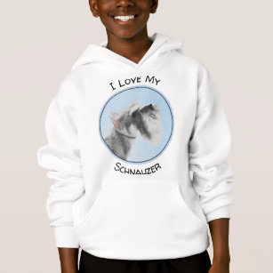 Schnauzer-målarfärg (Giant, Standard) - Hund Art T Shirt