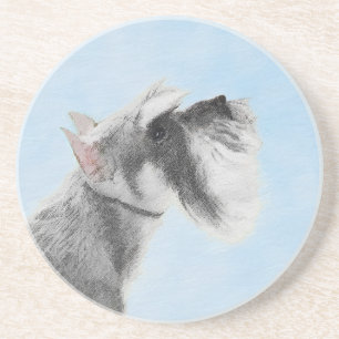 Schnauzer-målarfärg (Giant, Standard) - Hund Art Underlägg
